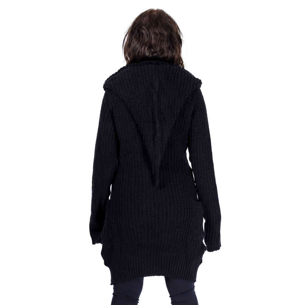Poizen Industries - Esther Lange cardigan - Zwart
